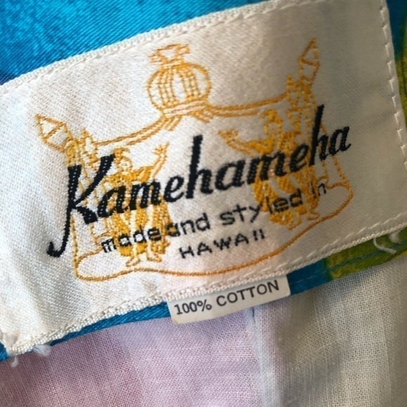 🌺 Gorgeous Kamehameha Hawaiian MCM 60s Vintage Dress🌸 - Picture 9 of 9